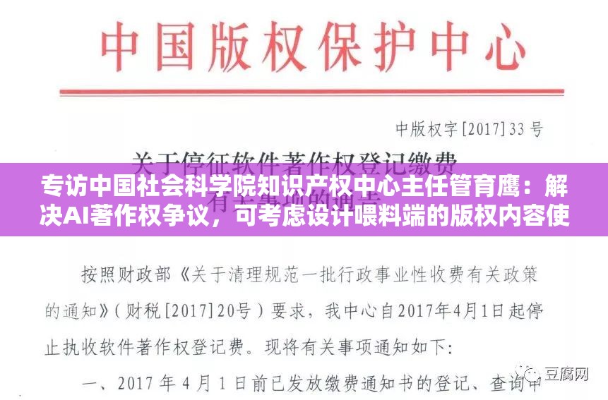 专访中国社会科学院知识产权中心主任管育鹰：解决AI著作权争议，可考虑设计喂料端的版权内容使用侵权例外规则