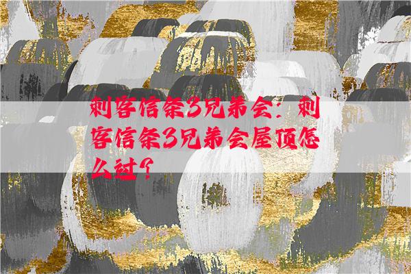 刺客信条3兄弟会：刺客信条3兄弟会屋顶怎么过？