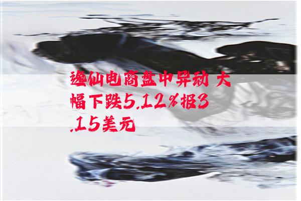 逸仙电商盘中异动 大幅下跌5.12%报3.15美元